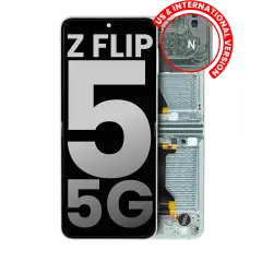 Inner OLED Assembly With Frame Compatible For Samsung Galaxy Z Flip 5 5G (US & International) (Used OEM Pull: Grade A) (Mint)
