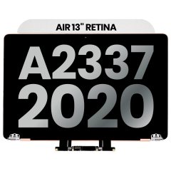 Complete LCD Display Assembly Compatible For MacBook Air 13" Retina (A2337 / Late 2020) (M1) (Used OEM Pull: Grade A) (Silver)