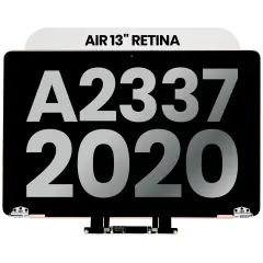 Complete LCD Display Assembly Compatible For MacBook Air 13" Retina (A2337 / Late 2020) (M1) (Used OEM Pull: Grade B) (Silver)