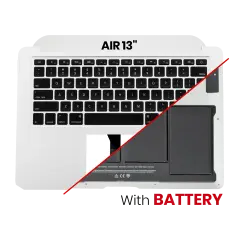 Top Case Assembly (With Battery And Keyboard) For MacBook Air 13" (A1466 / Mid 2012) (US English) (Used OEM Pull: Grade B/C)