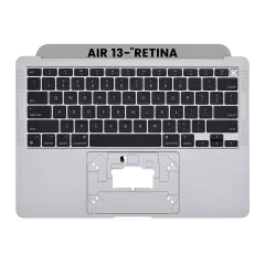 Top Case With Keyboard Compatible For MacBook Air 13" Retina (A2337 / Late 2020) (Used OEM Pull: Grade New) (Space Gray) (US Keyboard)