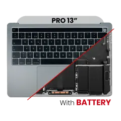 Top Case Assembly With Battery And Keyboard Compatible For MacBook Pro 13" (A2251 / Mid 2020) (UK Keyboard) (Space Gray)