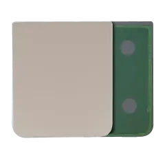 Bottom Back Cover Glass Compatible For Samsung Galaxy Z Flip 4 (Service Pack) (Gold)