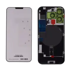 Back Glass With Steel Plate With Wireless NFC Charging MagSafe Magnet & Flashlight Flex Compatible For IPhone 16 Pro Max (Genuine OEM) (Desert  Titanium)