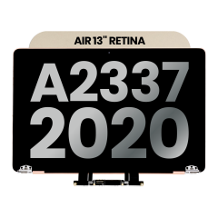 Complete LCD Display Assembly Compatible For MacBook Air 13" Retina (A2337 / Late 2020) (M1) (Used OEM Pull: Grade B) (Rose Gold)