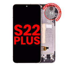 OLED Assembly With Frame Compatible For Samsung Galaxy S22 Plus 5G (US & International Version) (Aftermarket Plus) (Pink Gold / Violet)