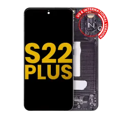 OLED Assembly With Frame Compatible For Samsung Galaxy S22 Plus 5G (US & International Version) (Refurbished) (Phantom Black)