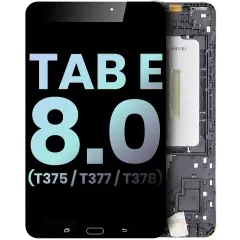 LCD Assembly With Frame Compatible For Samsung Galaxy Tab E 8.0" (2016) (T375 / T377 / T378) (Service Pack) (Black)