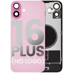 Back Glass w/ MagSafe Magnet For iPhone 16 Plus (Aftermarket) (Pink) (No Logo)