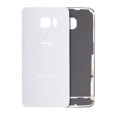 Back Cover Glass Without  Camera Lens Compatible For Samsung Galaxy S6 Edge (Service Pack) (White)