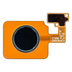 Home Button Fingerprint Sensor With Flex Compatible For LG G8 ThinQ / LG V50 ThinQ (Black)