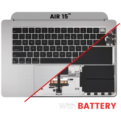 Top Case Assembly With Battery And Keyboard Compatible For MacBook Air 15" (A3114 / Mid 2024) (Space Gray) (US Keyboard)