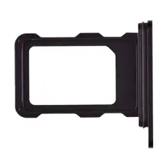 Single SIM Card Tray For iPhone 16 Pro / 16 Pro Max (Genuine OEM) (Black Titanium)