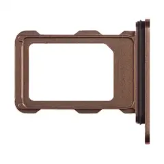 Single SIM Card Tray For iPhone 16 Pro / 16 Pro Max (Genuine OEM) (Desert Titanium)