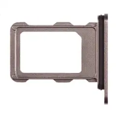Single SIM Card Tray For iPhone 16 Pro / 16 Pro Max (Genuine OEM) (Natural Titanium)