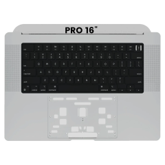 Top Case With Keyboard Compatible For MacBook Pro 16" (A2485 / Late 2021) / (A2780 / Late 2023) (US Keyboard) (OEM Pull Grade B/C) (Space Gray)