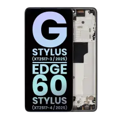 OLED Assembly With Frame Compatible For Motorola Moto G Stylus 5G (XT2517 / 2025) (Genuine OEM) (Pantone Gibraltar sea )