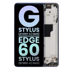 OLED Assembly With Frame Compatible For Motorola Moto G Stylus 5G (XT2517 / 2025) (Genuine OEM) (Pantone Surf the Web)