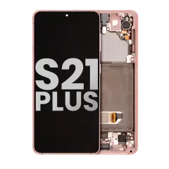 OLED Assembly With Frame Compatible For Samsung Galaxy S21 5G (Used OEM Pull: Grade B/C) (Phantom Pink)