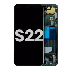 OLED Assembly With Frame Compatible For Samsung Galaxy S22 5G (Used OEM Pull: Grade A) (Phantom Green)