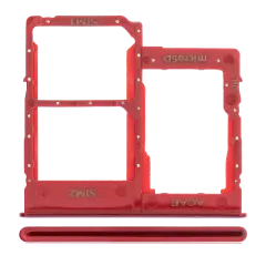 Dual Sim Card Tray For Samsung Galaxy A40 (A405 / 2019) (Red)