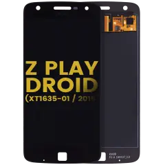 LCD Assembly Without Frame Compatible For Motorola Moto Z Play Droid (XT1635 / 2016) (Refurbished) (Black)
