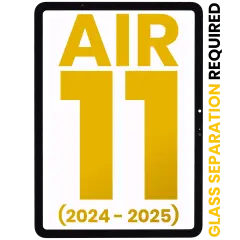 Front Glass Compatible For iPad Air 11" (2024) / Air 11" (2025) (Glass Separation Required) (Premium) (All Colors)