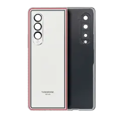 Back Cover Glass With Camera Lens Compatible For Samsung Galaxy Z Fold 3 (Service Pack) (Thom Brown Edition) 