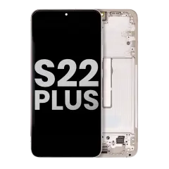 OLED Assembly With Frame Compatible For Samsung Galaxy S22 Plus 5G (Used OEM Pull: Grade B/C) (Pink Gold)