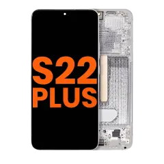 OLED Assembly With Frame Compatible For Samsung Galaxy S22 Plus 5G (Blemish: Grade D) (Phantom White)