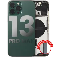 Back Housing W/ Small Components Pre-Installed Compatible For iPhone 13 Pro Max (International Version) (Used OEM Pull: Grade B) (Alpine Green)