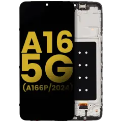 OLED Assembly With Frame For Samsung Galaxy A16 5G (A166P / 2024) (International Dual SIM) (Refurbished) (All Colors)