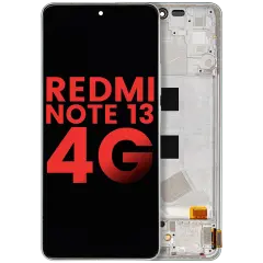 OLED Assembly With Frame For Xiaomi Redmi Note 13 4G (Aftermarket Plus) (Mint Green)