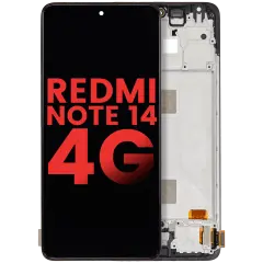 OLED Assembly With Frame Compatible For Xiaomi Redmi Note 14 4G (Aftermarket Plus) (All Colors)