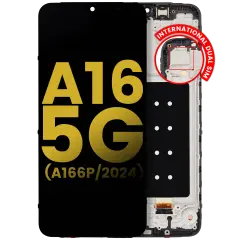 OLED Assembly With Frame For Samsung Galaxy A16 5G (A166P / 2024) (International Dual SIM) (Refurbished) (All Colors)