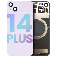Back Glass w/ MagSafe Magnet & NFC & Flashlight Flex For iPhone 14 Plus (Service Pack) (Purple)