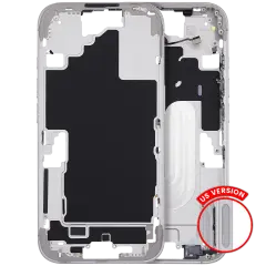 Mid-Frame Housing With Power And Volume Button For iPhone 16 (US Version) (Aftermarket Plus) (White)
