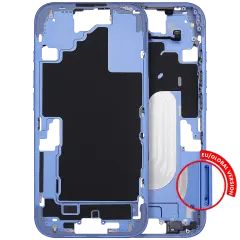 Mid-Frame Housing With Power And Volume Button For iPhone 16 (EU / Global Version) (Aftermarket Plus) (Ultramarine)