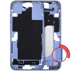 Mid-Frame Housing With Power And Volume Button For iPhone 16 Plus (EU / Global Version) (Aftermarket Plus) (Ultramarine)