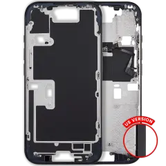 Mid-Frame Housing With Power And Volume Button For iPhone 16 Pro (US Version) (Aftermarket Plus) (Black Titanium)