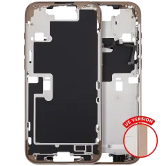 Mid-Frame Housing With Power And Volume Button For iPhone 16 Pro Max (US Version) (Aftermarket Plus) (Desert Titanium)