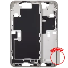 Mid-Frame Housing With Power And Volume Button For iPhone 16 Pro Max (US Version) (Aftermarket Plus) (Natural Titanium)