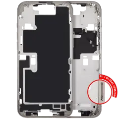 Mid-Frame Housing With Power And Volume Button For iPhone 16 Pro Max (EU / Global Version) (Aftermarket Plus) (Natural Titanium)