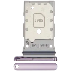 Dual Sim Card Tray Compatible For Samsung Galaxy S22 5G / S22 Plus 5G (Bora Purple)