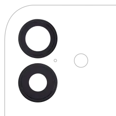 Back Camera Lens With Bracket & Bezel For iPhone 17 (Premium) (Black)