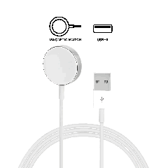 USB-A Magnetic Watch Charging Cable (3.3 ft.) For All Watch Series (OEM Grade D) (Bulk Packaging)