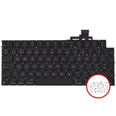 Keyboard W/ Backlight & Screws For MacBook Air 15" (A3114 / Mid 2024) (UK English)