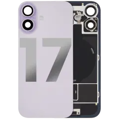 Back Glass w/ MagSafe Magnet & NFC & Flashlight Flex Compatible For iPhone 17 (Used OEM Pull: Grade A) (Lavender)