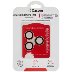 Casper Camera Lens Protector For iPhone 17 Pro / 17 Pro Max (Orange) (Clear)