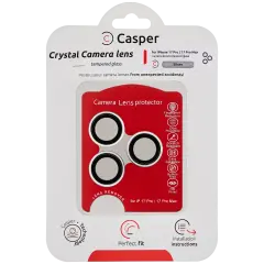Casper Camera Lens Protector For iPhone 17 Pro / 17 Pro Max (Silver) (Clear)